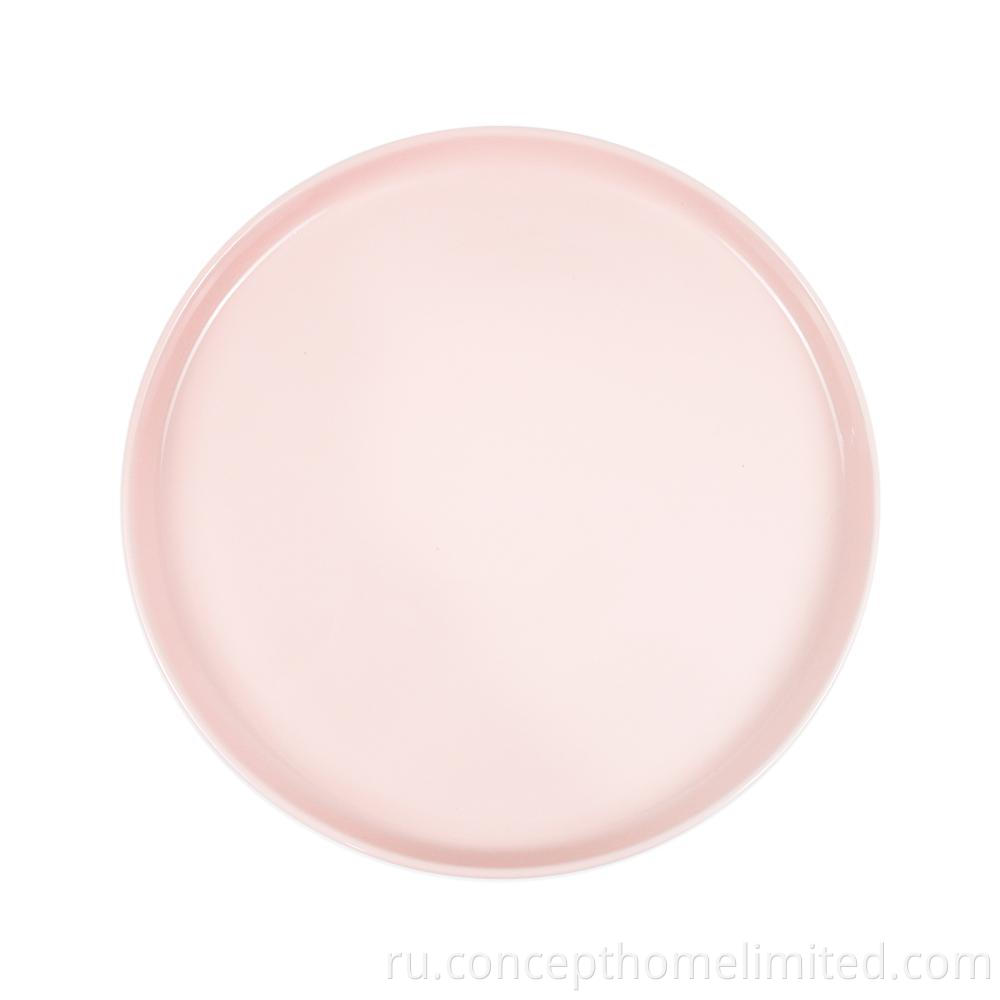 Reactive Glazed Stoneware Dinner Set In Pink Ch22067 G09 2